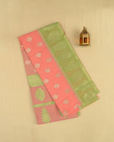 SC3907 - LINEN WITH GOLD BUTTA AND CONTRAST BORDER